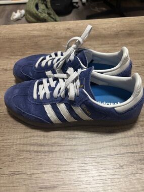 Adidas Samba ADV Blue Sneakers in Navy and White